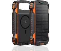 4Smarts Solar Power Bank Rugged TitanPack UltiMag 20000mAh juodas