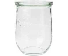 Jar, 1062 ml, with lid, Tulip, 6 pcs