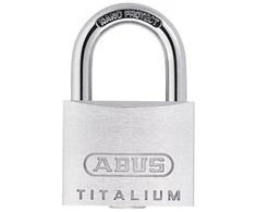 ABUS 64TI/30, Įprastinė pakabinama spyna, Raktinė spyna, Skirtingai raktuojama, Aliuminis, Grūdintas plienas, 3 cm