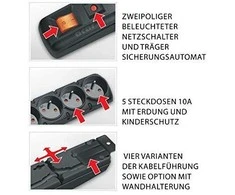„Acar Power Strip F5 3m“ (W0087)