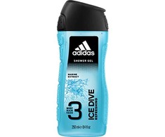 Dušo gelis vyrams Adidas Ice Dive 3in1 250ml