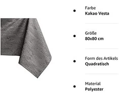 AmeliaHome Staltiesė kakaos spalvos 80×80 cm AH VESTA HMD