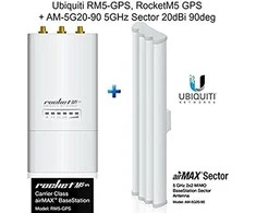 Ubiquiti AM-5G20-90 AirMax BaseStation, 20dBi, 90 laipsnių, raketų rinkinys, ES