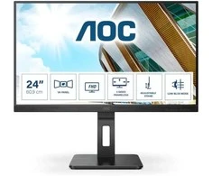 AOC 24P2QM 23.8inch Monitorius VGA DVI HDMI DP USB