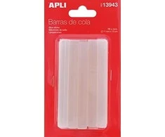 Apli Karštų klijų lazdelės, skaidrios, 11mm, 10 vienetų
