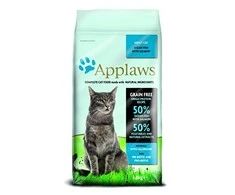 APPLAWS sausas kačių ėdalas suaugusioms vandenyno žuvims su lašiša - 1,8kg