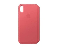 Apple iPhone XS Max odinis atverčiamas dėklas - Rožinis (Peony Pink)