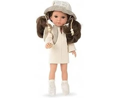 Munecas Arias Lėlytė Carole su lininiais rūbeliais, 36 cm