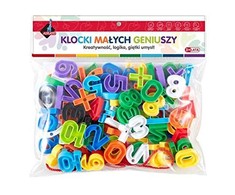 Askato Konstrukciniai kaladėlių rinkinys su skaičiais, 100 vnt.