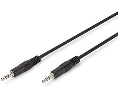 Digitus ASSMANN Audio pajungimo laidas, stereo 3.5mm, 1.50m, M/M, juodas, AK-510100-015-S