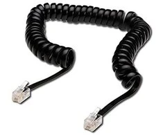 Digitus Telefono kabelio spirale, RJ10, 4m (AK- 460101- 040- S)