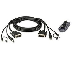 Aten ATEN 2L-7D02UDX2 Rinkinys kabelis USB DVI-D Dual-Link Secure KVM