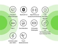 Ausinės Belkin Soundform Play juodas True Belaidės In-Ear AUC005btBK