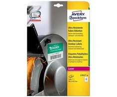 Avery Labels Ultra Resistant 99,1 x 42,3 mm, spausdintuvui, 120 vnt