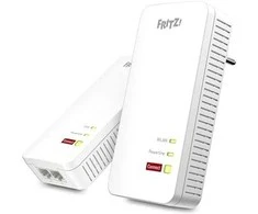 Maršrutizatorius AVM FRITZ!Powerline 1240 AX WLAN rinkinys 1200 Mbit/s laidinis LAN Wi-Fi, baltas, 2 vnt.