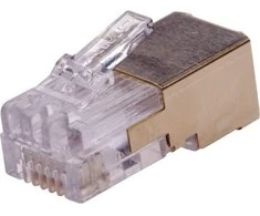 „Axis 01182-001“ RJ-12 kištukas, auksinis, baltas