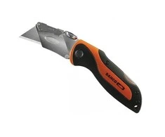 Bahco Sulankstomas peiliukas su keičiamomis trapecinėmis geležtėmis. Metalinis korpusas.KBSU-01