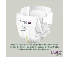 Sauskelnės Abena Bambo Nature, 6 dydžio, 16+ kg, 40 vnt.