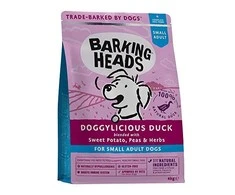 Barking Heads Tiny Paws Quackers Grain Free sausas maistas mažų veislių šunims 1,5kg