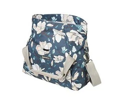 BASIL Vienvietis miesto krepšys MAGNOLIA CITY BAG 7L, užsegimas kabliuku, neperšlampamas poliesteris, žalsvai mėlynas (NAUJA) - BAS-17680