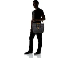 Basil Single City Pannier URBAN DRY BUSINESS BAG 20L, užsegimas kabliuku, vandeniui atsparus poliesteris, medžio anglis (BAS-17661)