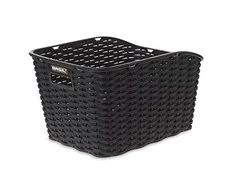 Luggage rack basket BASIL Weave WP, juodas