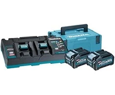 Makita Akumuliatorių ir kroviklio komplektas XGT®, 40Vmax 191U00-8 XGT® • 40Vmax • 2vnt 4.0Ah • DC40RB