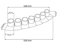 PROSPERPLAST PALISADA OGRODOWA 7 TERAKOTA 4,05m