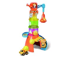 BB JUNIOR trasos rinkinys su automobiliu Volvo Stacking Crane, 16-88605