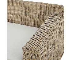 Beliani Dvivietė lauko sofa ARDEA, Rattan, šviesiai ruda