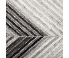 Beliani Kilimas AYTEPE pilkas 140 x 200 cm natūrali oda