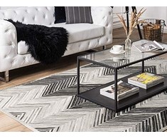 Beliani Odos kilimas 140 x 200 cm pilkas AytePE