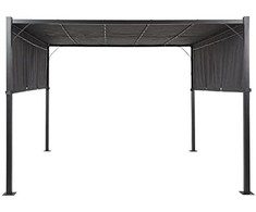 Beliani Lumarko Garden Paviljonas LED 310 x 310 cm tamsiai pilka PARGA!