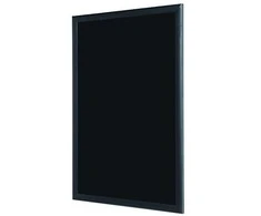 Juoda kreidinė lenta BI-OFFICE 90x60, juodas medinis rėmas
