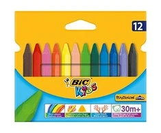 Kreidelės BIC Plastic , 12 vienetų