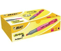 Bic Teksto žymeklis Highlighter XL 2-5 mm, rožinis, pakuotėje 10 vnt. 247130