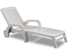 Bica Sun lounger Miami baltas