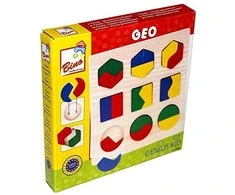 Bino Medinė geometrinių formų dėlionė
