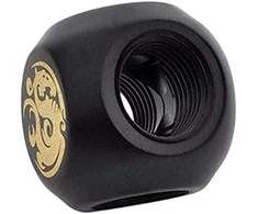 Bitspower adapteris T formos skirstytuvas 3x G1/4 colio IG – anglies juodumo