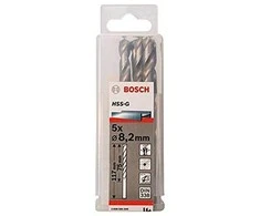 Grąžtas Bosch HSS-G grąžtai metalui 8,2mm 5 vnt.