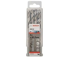 Grąžtas Bosch HSS-G grąžtai metalui 10,2mm, 5 vnt.