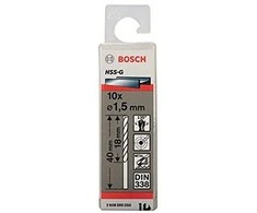 Grąžtas Bosch HSS-G grąžtai metalui 1,5mm, 10 vnt.