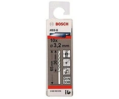 Grąžtas Bosch HSS-G grąžtai metalui 3,2mm, 10 vnt.