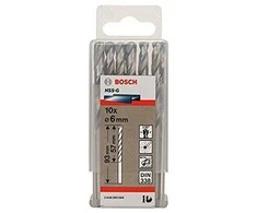 Grąžtas Bosch HSS-G grąžtai metalui 6.0mm, 10 vnt.