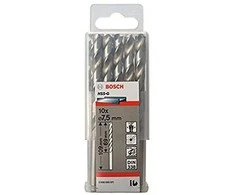 Grąžtas Bosch HSS-G grąžtai metalui 7,5mm, 10 vnt.
