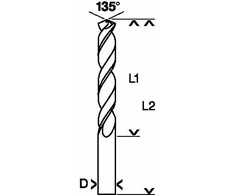 Grąžtas Bosch HSS-G grąžtai metalui 8.0mm, 5 vnt.