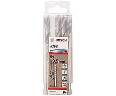 Grąžtas Bosch HSS-G grąžtai metalui 9,5mm, 5 vnt.