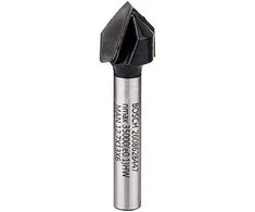 Bosch "V" formos frezos 6 mm D1 12,7 mm, L 12,7 mm,90°