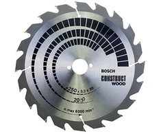 „Bosch PRO Construct“ medienos pjovimo įrankis 250x30x3,2/2,2x20T