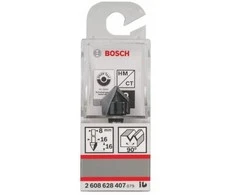 Bosch V-tipo griovelių freza HM 90o, l=16 mm,kotas 8mm